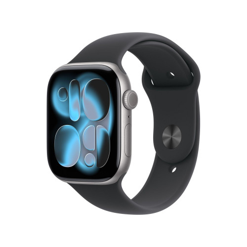 Apple Watch Series 11 GPS 46mm Space Grey Alu. Case w. Black S. Band - M/L (MEV44) б/у